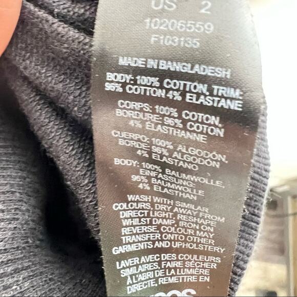 ASOS Black casual jogger lounge pants size 2 B173 - Picture 4 of 5